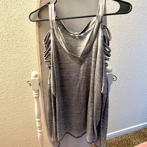 Express One Eleven Gray Long Sleeve Size Small